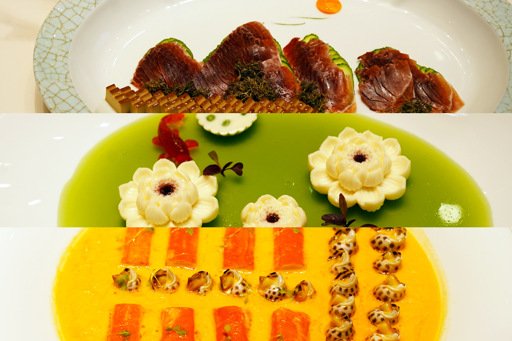 大觀樓長(zhǎng)聯(lián)宴。從上至下依次為北走蜿蜒、九夏芙蓉、蟹嶼螺洲。供圖