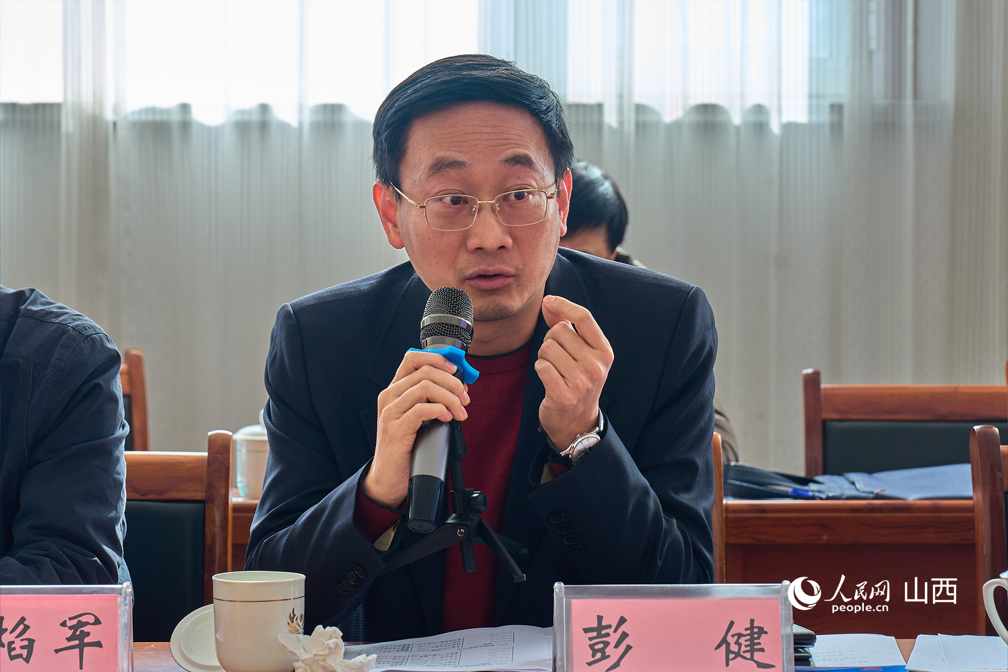 文化和旅游部文化和旅游研究基地（中國(guó)傳媒大學(xué)）主任彭健。人民網(wǎng) 張超寧攝