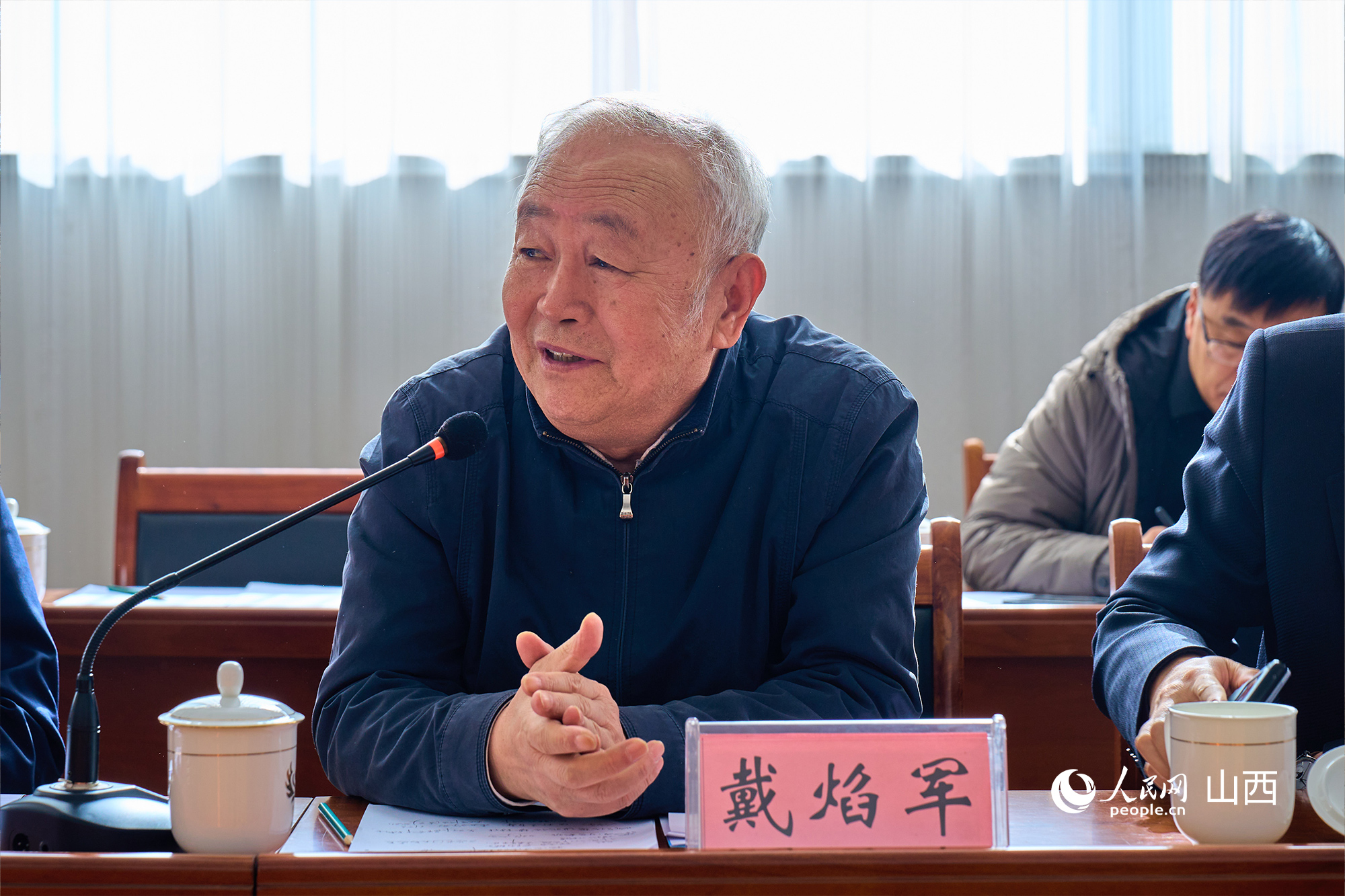 中央黨校（國(guó)家行政學(xué)院）黨建教研部原副主任、教授戴焰軍。人民網(wǎng) 張超寧攝